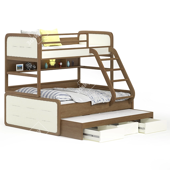 DreamLand Kids Bed 3D model image 1