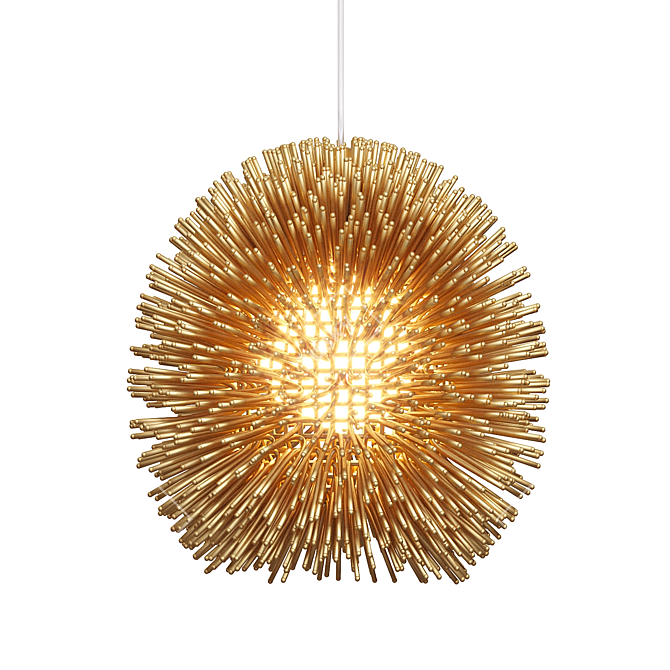 Eco-friendly Urchin Pendant: Stylish & Sustainable 3D model image 1