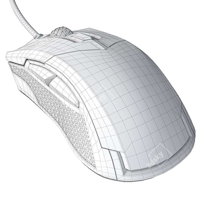 MSI Clutch GM50 Wired Mouse 3D model image 7