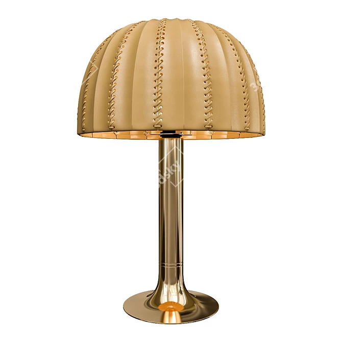 Rare Midcentury Swedish Table Lamp 3D model image 1