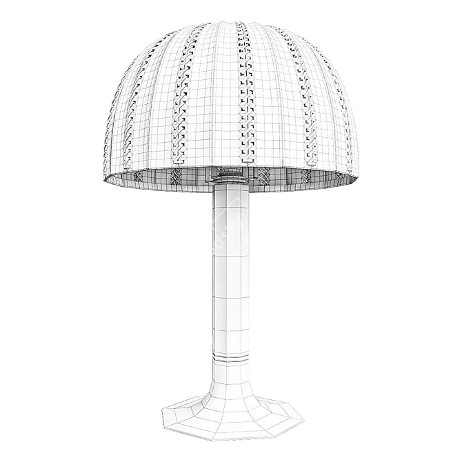 Rare Midcentury Swedish Table Lamp 3D model image 2