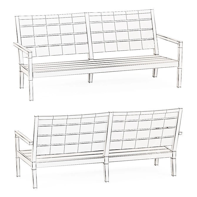 Regatta Outdoor Sofa 3D model image 6