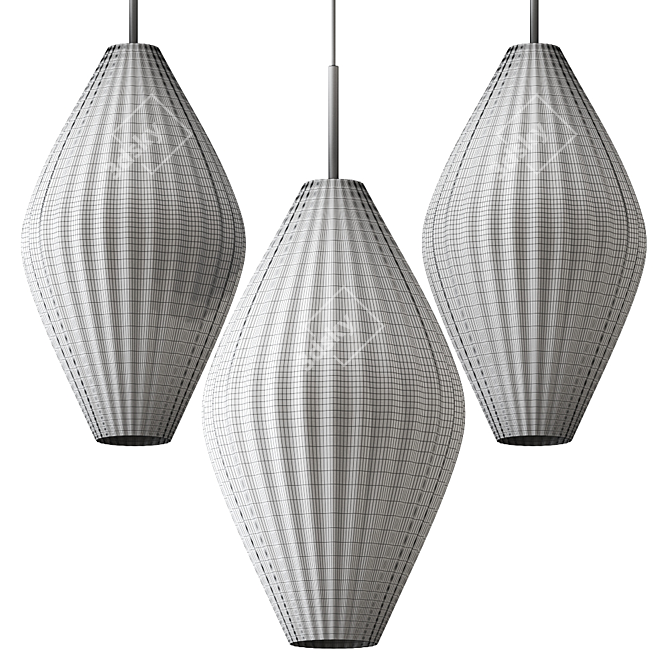 Modern Bailey Pendant Lamp 3D model image 2