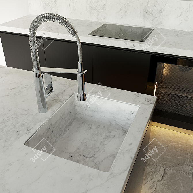 Modern Poliform Kitchen Design 3D model image 3