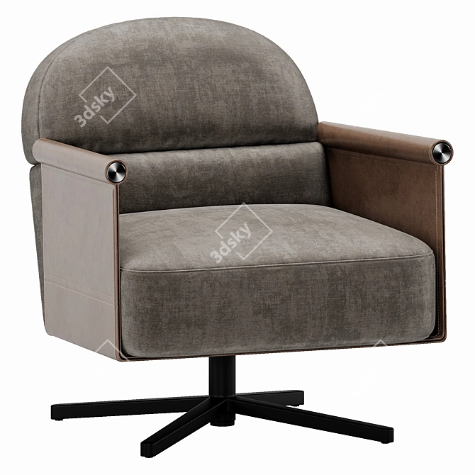 Italian Ditra Beyl Low Chair 3D model image 1