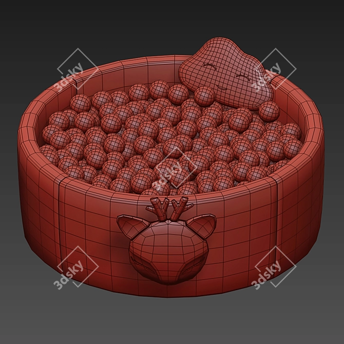 Round Ball Pool: Fun and Fabulous! 3D model image 8