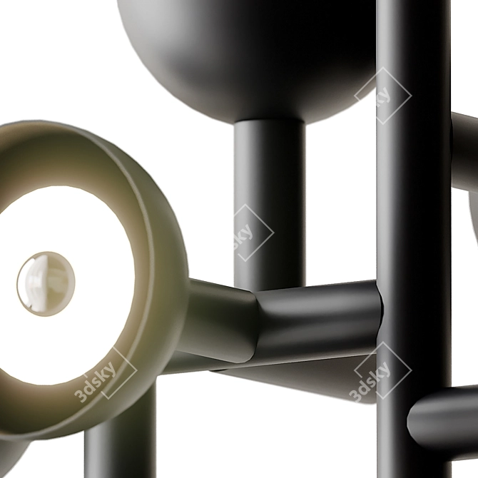 SIBILLA Aluminum Pendant: Modern Lighting from Karman 3D model image 2