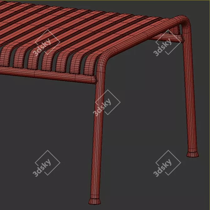 Modern Hay Palissade Lounge Set 3D model image 13
