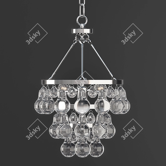Berkley Home Bling Chandelier - Elegant Illumination 3D model image 1