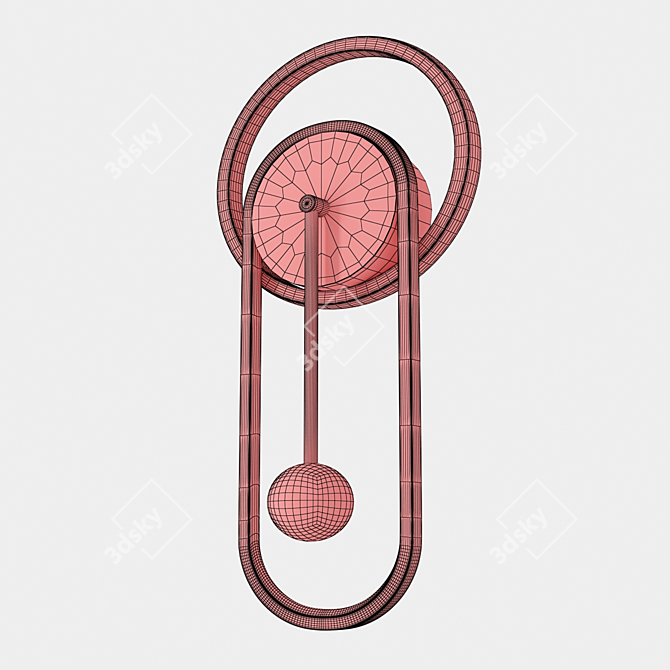Luxurious Scandinavian Sconce 3D model image 2