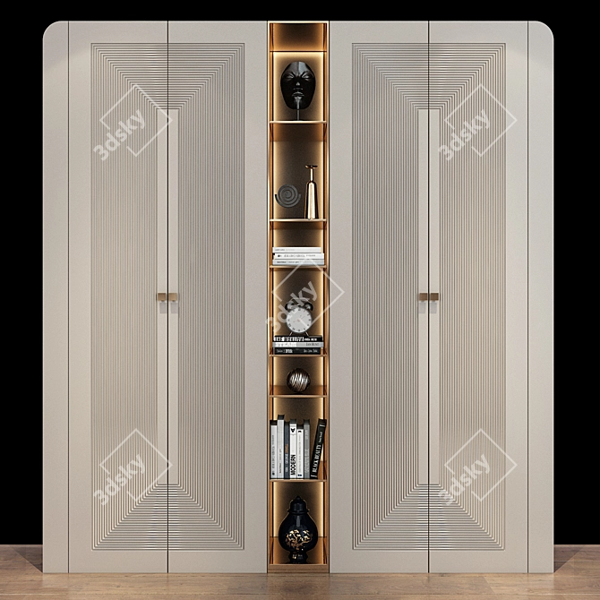 Elegant Furniture Ensemble 3D model image 1