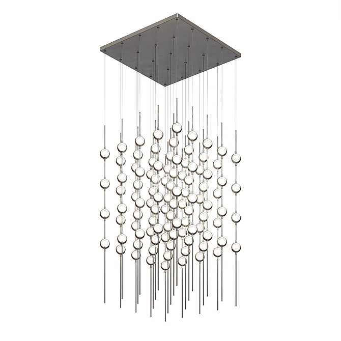 Cosmic Cube LED Pendant 3D model image 2