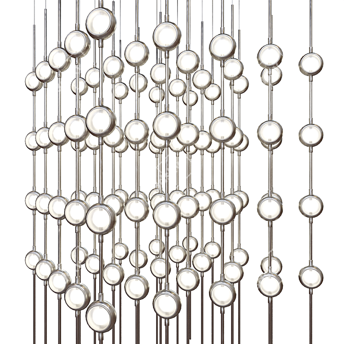 Cosmic Cube LED Pendant 3D model image 3