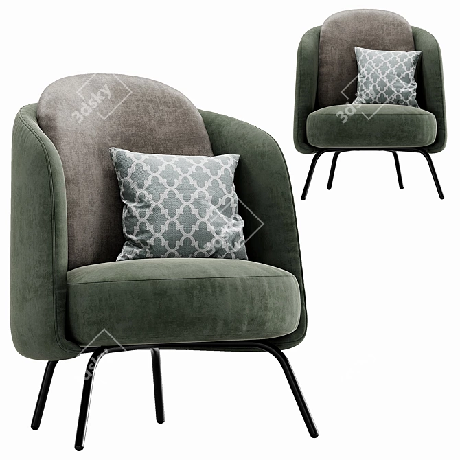 Ditre Italia Lucia: Stylishly Modern Furniture 3D model image 1