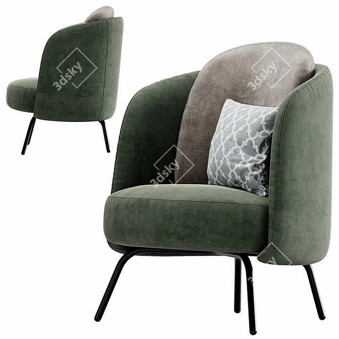 Ditre Italia Lucia: Stylishly Modern Furniture 3D model image 2