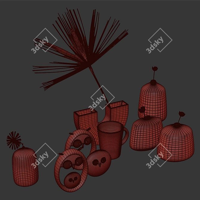 Handcrafted Rachel Saunders Ceramics 3D model image 3