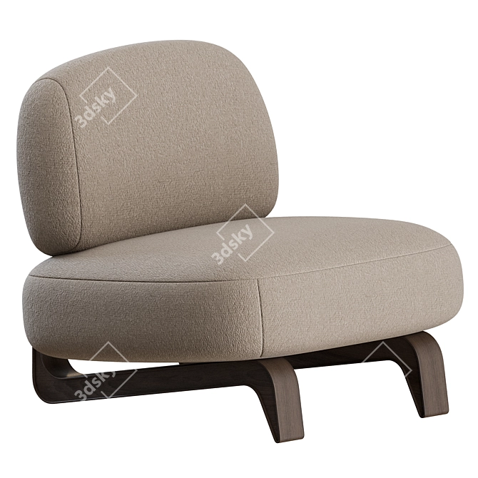 Luxury Vao Armchair: Paolo Castelli 3D model image 1