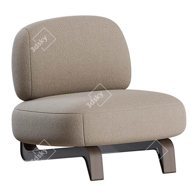 Luxury Vao Armchair: Paolo Castelli 3D model image 4
