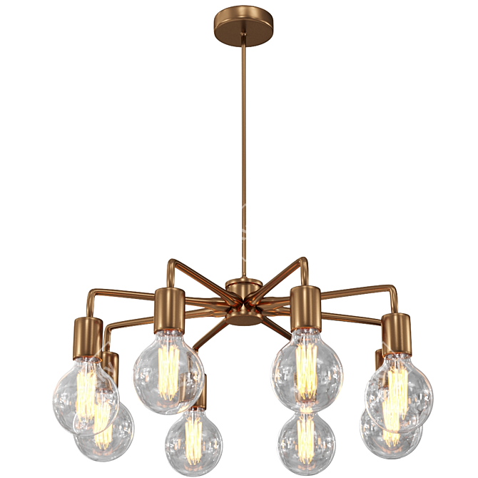 Elegant Blanche Chandelier in Gramercy Home 3D model image 1