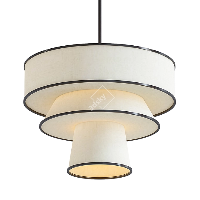 Solid_Glow: Modern Light Fixture 3D model image 1