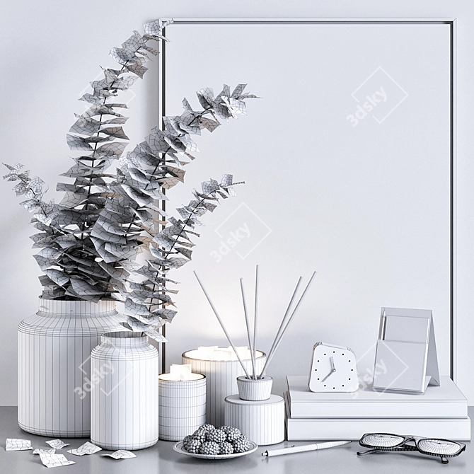 Artistic Decor Set 3D model image 5