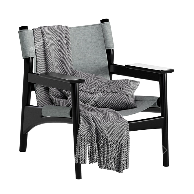 Modern Tessa Armchair: Sleek & Versatile 3D model image 1