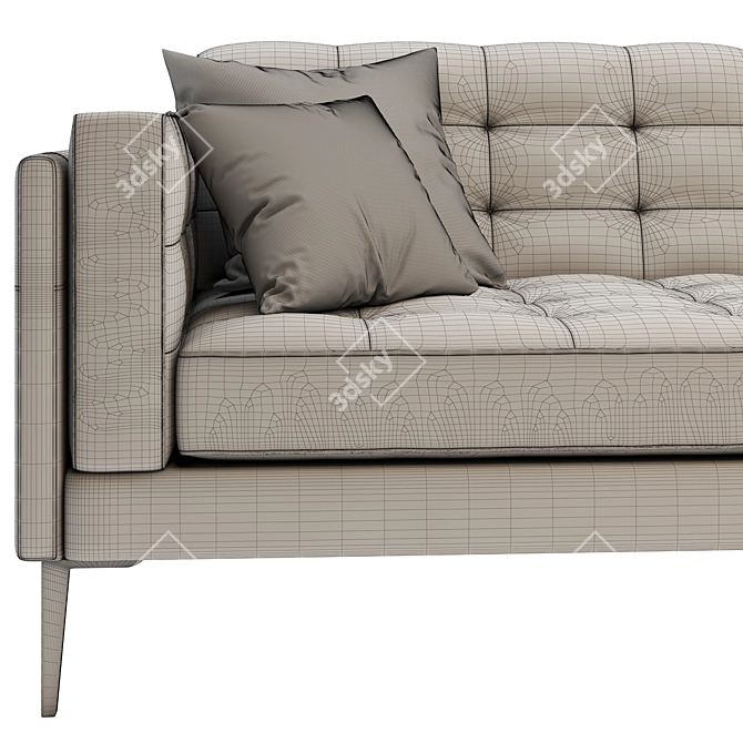 Contemporary Leather Sofa 3D model image 6