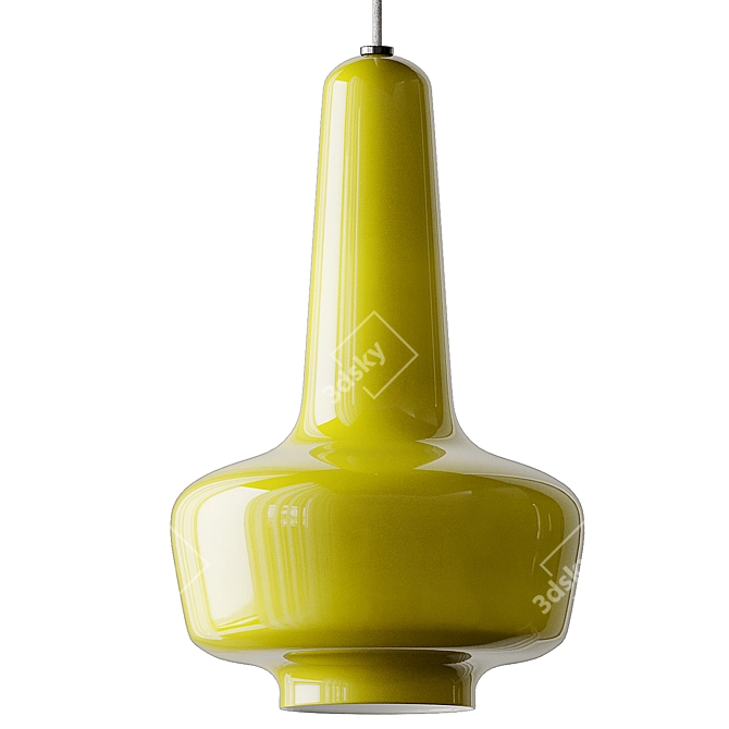 Vintage Holmegaard Pendant Light from Fog & Morup 3D model image 2