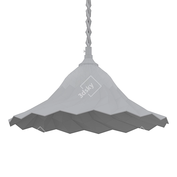 Stylish Open Optic Pendant 3D model image 2