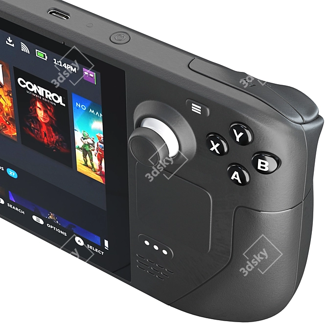 Handheld Gaming Powerhouse: Steam Deck 3D model image 5