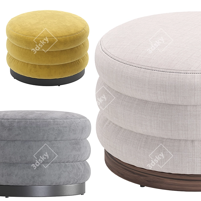 Coco Republic Trafalgar Stool: Elegant and Versatile Seating 3D model image 4