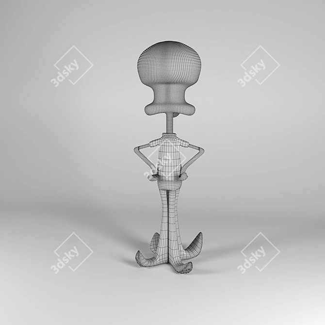 Squidward 3D Model: Corona Render 3D model image 5