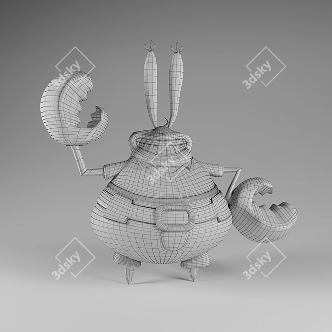 Eugene Krabs 3D Model 3D model image 4