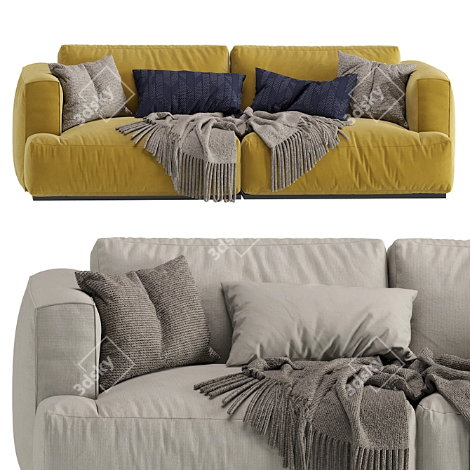 Muuto Connect: Modern Sofa Design 3D model image 2