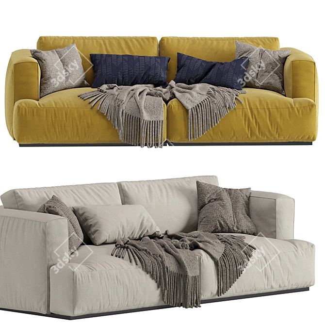 Muuto Connect: Modern Sofa Design 3D model image 3