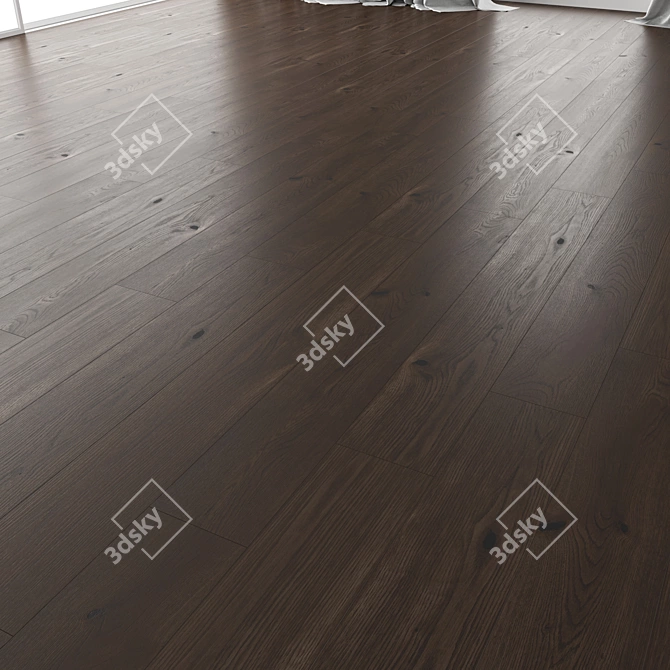 Title: Wood Floor Set: 16 Designs 3D model image 5