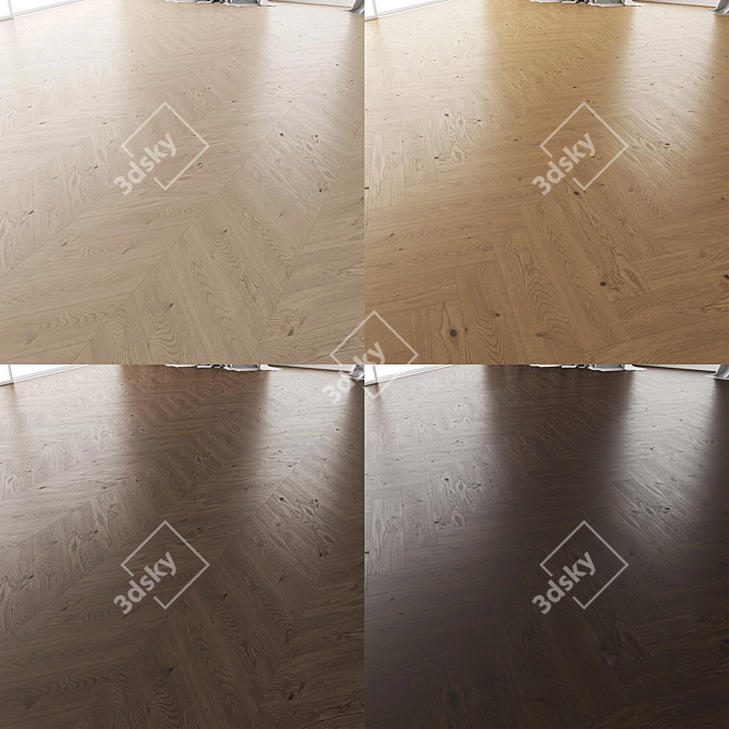 Title: Wood Floor Set: 16 Designs 3D model image 6
