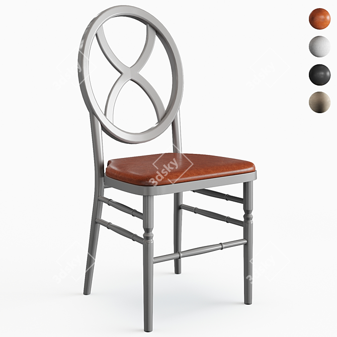 Stackable Albie Side Chair 3D model image 1