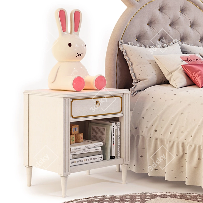 Sleek Circu Bed: High Quality Model 3D model image 3
