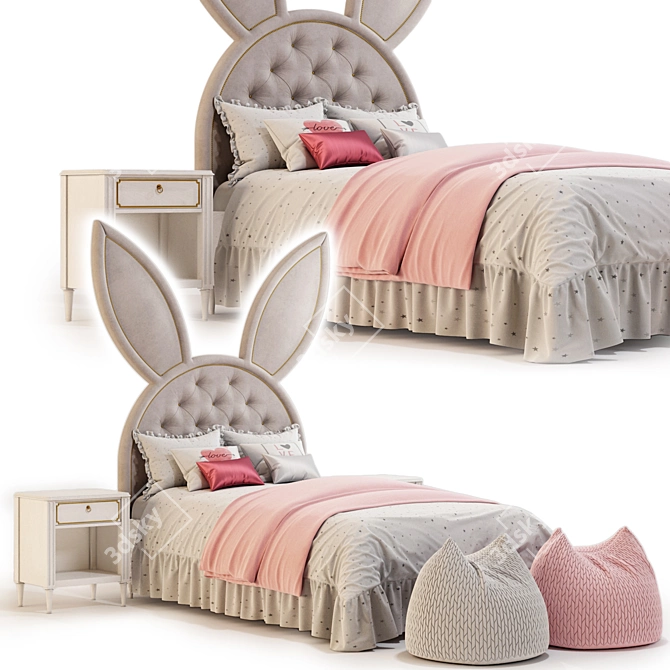Sleek Circu Bed: High Quality Model 3D model image 8