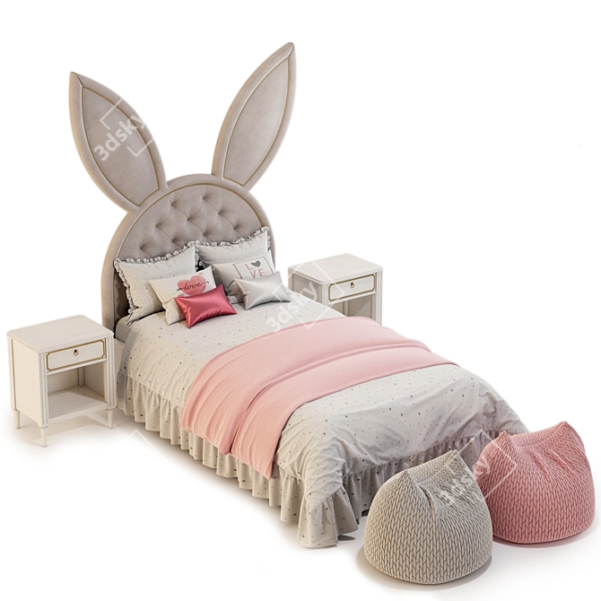 Sleek Circu Bed: High Quality Model 3D model image 9