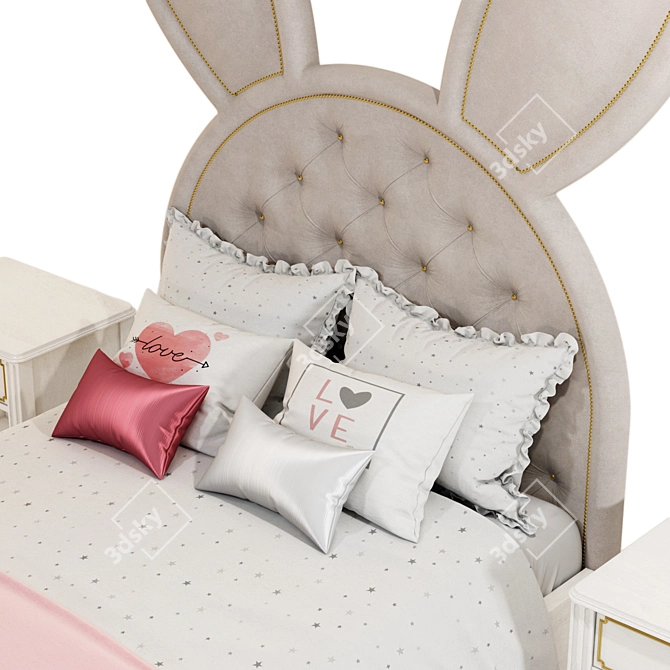 Sleek Circu Bed: High Quality Model 3D model image 11