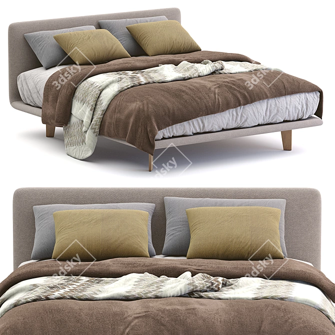 Filo Bed: A Stylish Creation by Pianca 3D model image 1