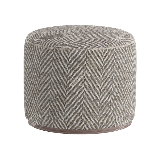 Modern Tape Pouf 3D model image 5