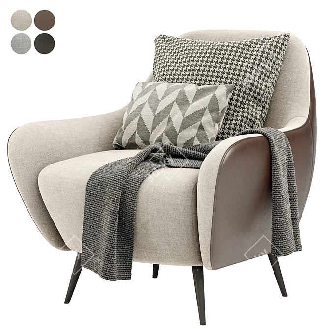 Nido Armchair: Ultimate Comfort and Style 3D model image 1