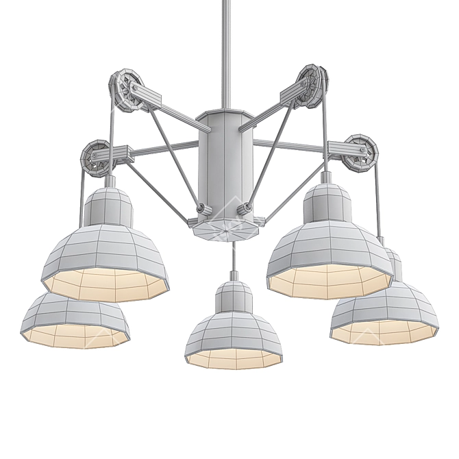 Freya FR5008PL-05GR Pendant Light 3D model image 2
