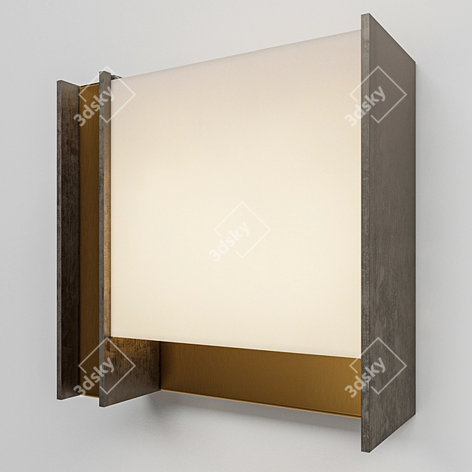 Venicem Glam Wall Lamp - Elegant Lighting Solution 3D model image 6