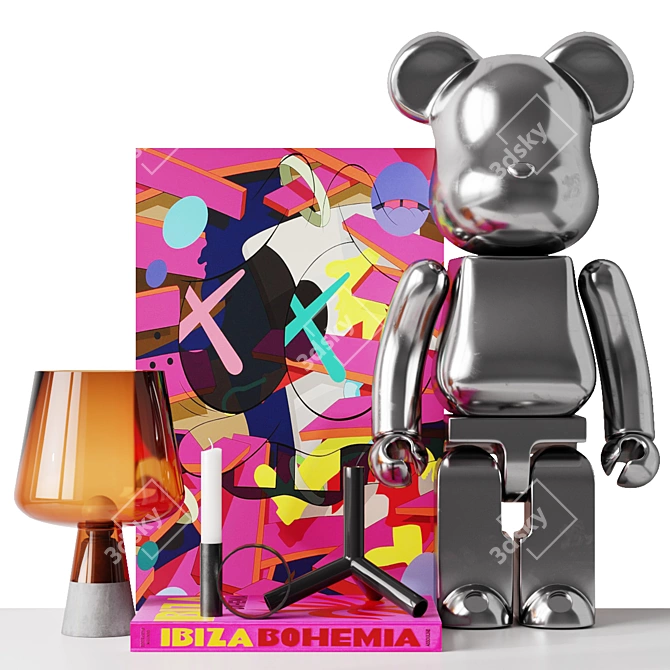 Limited Edition KAWS Figurine 3D model image 1