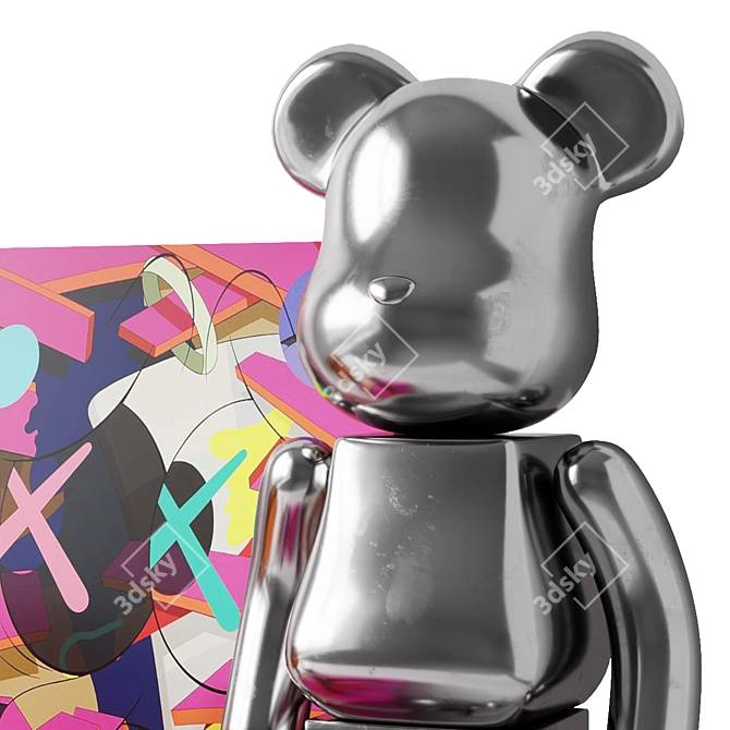 Limited Edition KAWS Figurine 3D model image 3