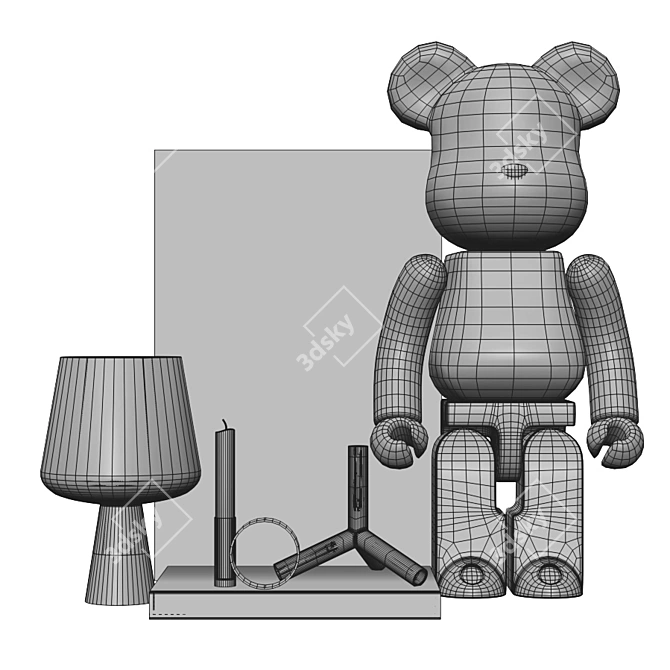 Limited Edition KAWS Figurine 3D model image 5